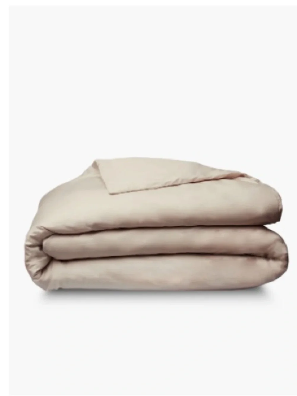 Sijo CrispCool Organic Cotton Percale Duvet Cover, Fog, NEW no tag